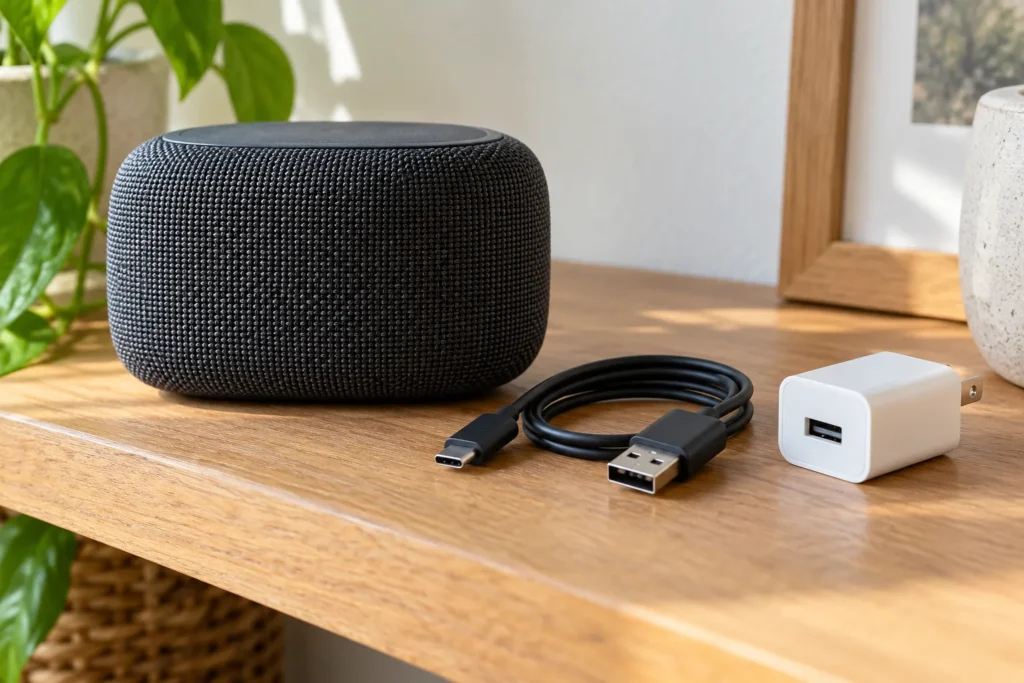 Enceinte et accessoires de recharge